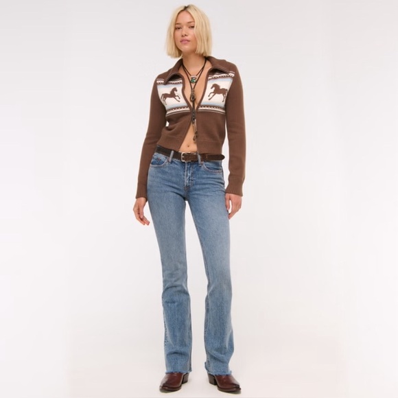 double zipper western cardigan - Picture 2 of 12